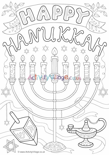 Happy hankah louring page