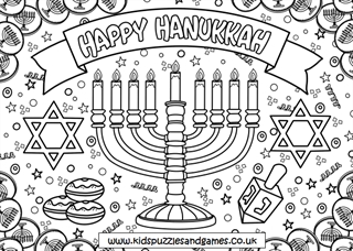 Happy hankah mindful louring sheet