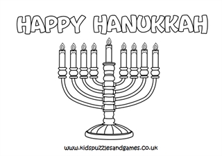 Happy hankah louring page