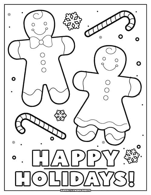 Merry christmas coloring pages