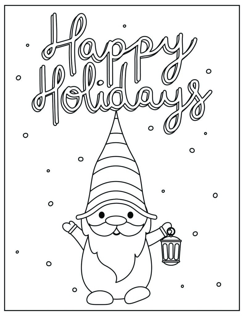 Christmas coloring pages