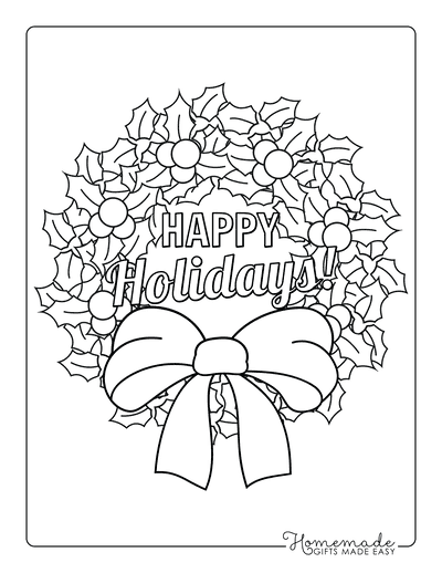 Free christmas coloring pages for kids adults