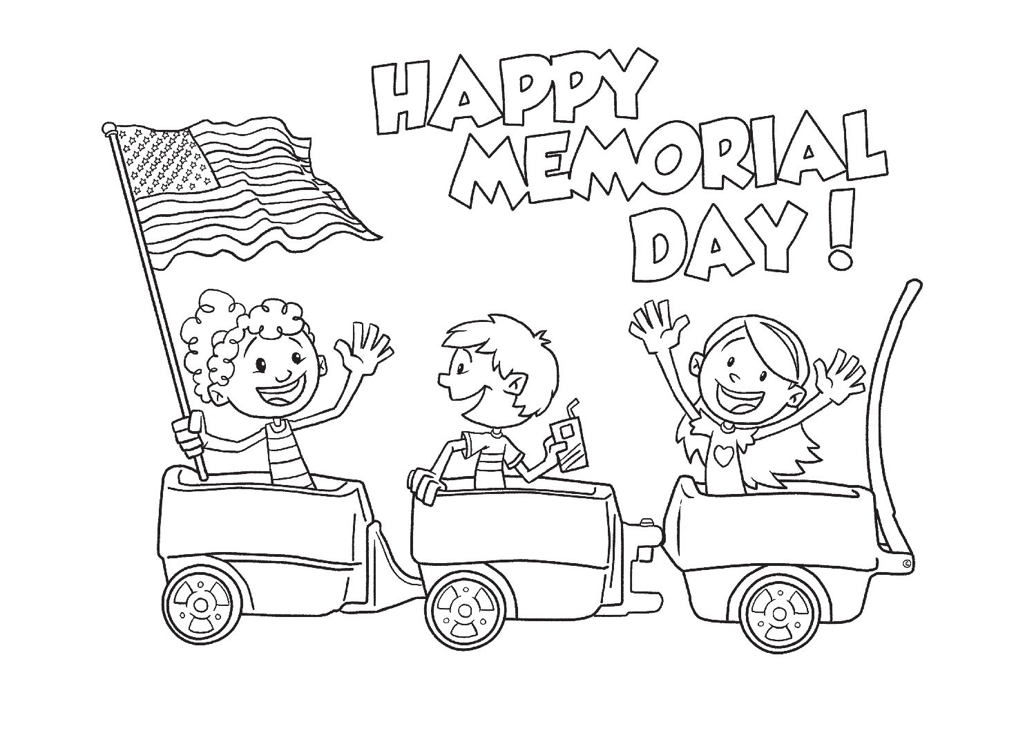 Memorial day coloring page
