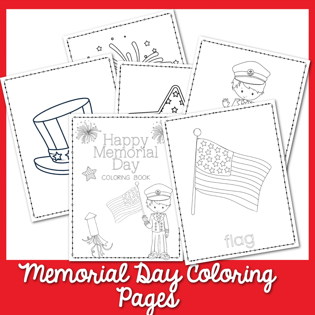 Memorial day coloring pages â