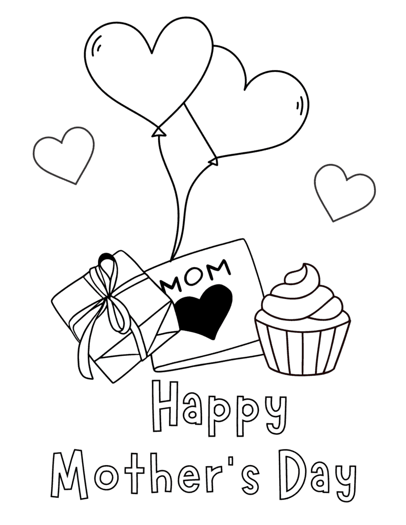 Free printable mothers day coloring pages for kids