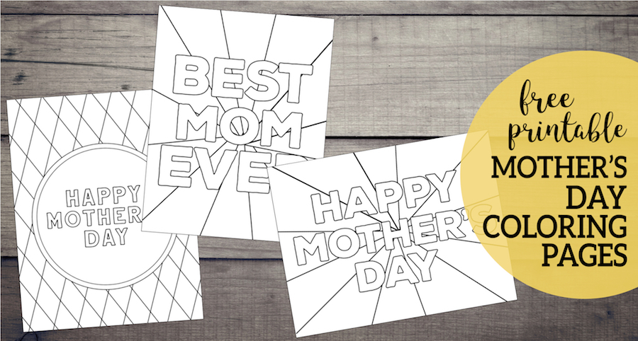 Free printable mothers day coloring pages