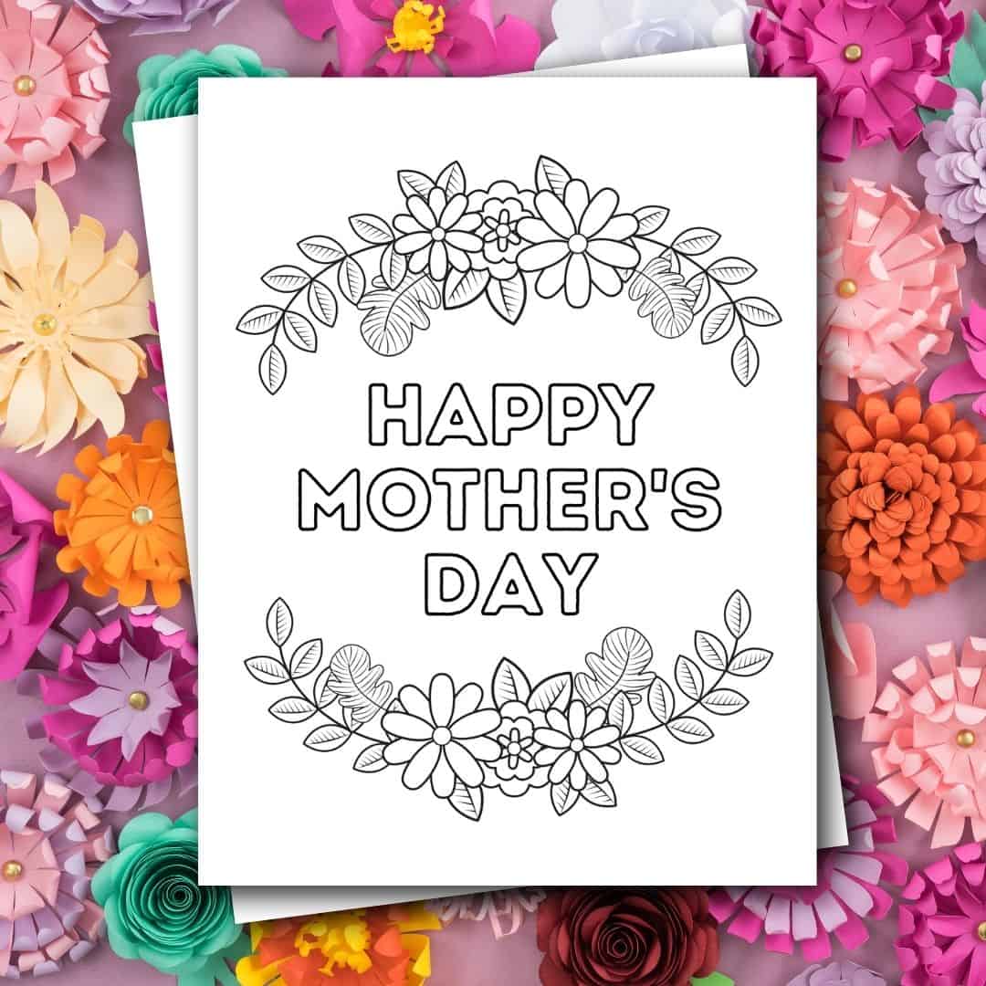 Free happy mothers day coloring pages printable