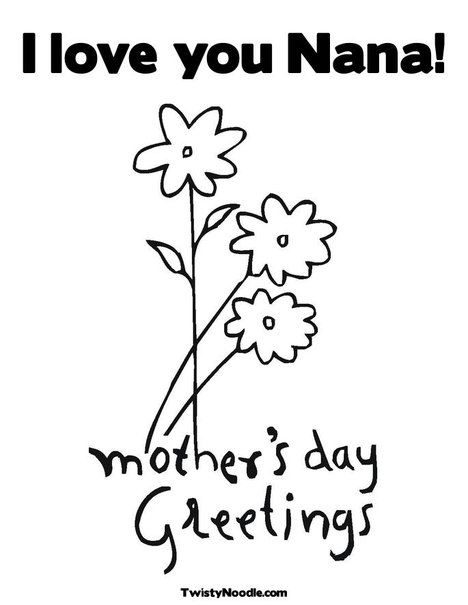 I love you nana coloring page mothers day coloring pages mom coloring pages mothers day coloring sheets