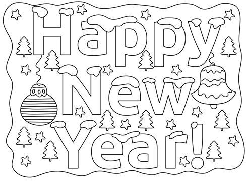 Happy new year coloring page free new year coloring pages coloring pages beautiful butterflies art