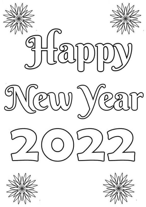 Coloring pages printable new year coloring pages