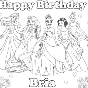 Princesses coloring pages disney princess party favors disney princess birthday party favor princess coloring book princess activities