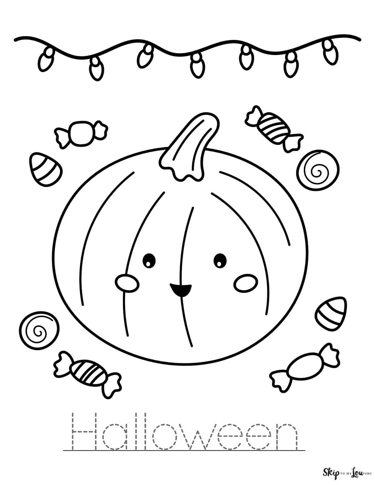 Pumpkin coloring pages skip to my lou