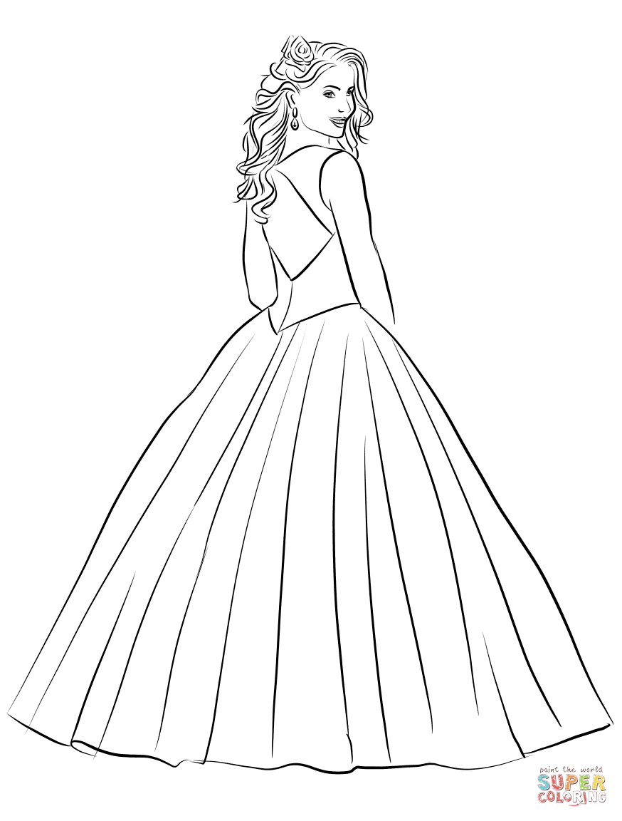 Quinceanera coloring page free printable coloring pages