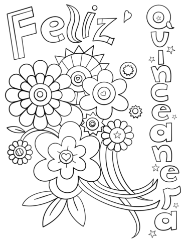 Quinceaãera coloring pages free coloring pages