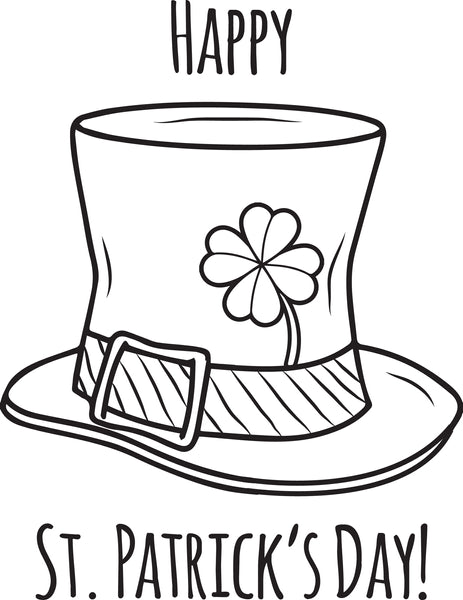 Printable happy st patricks day coloring page for kids â