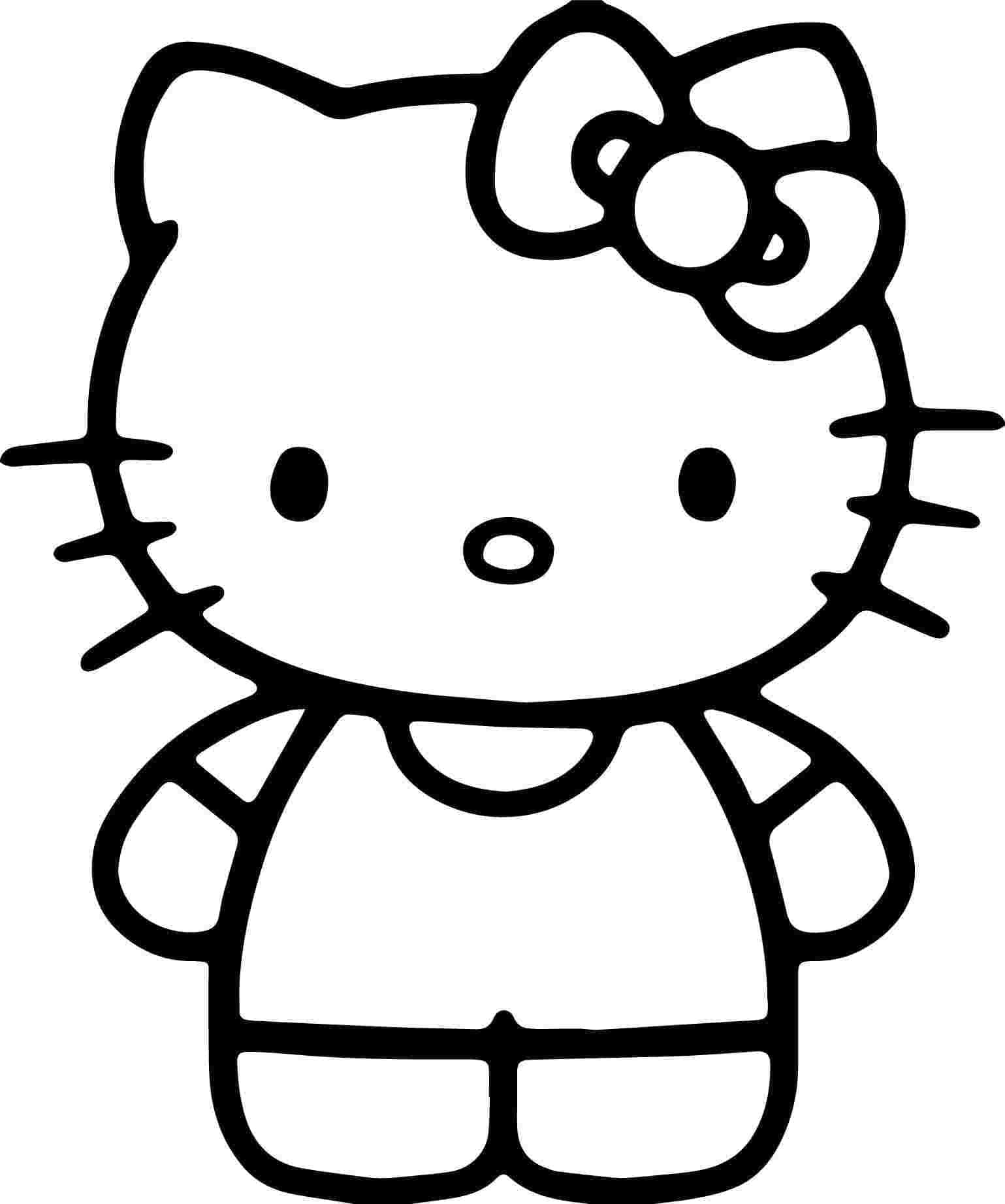 Download hello kitty coloring pictures