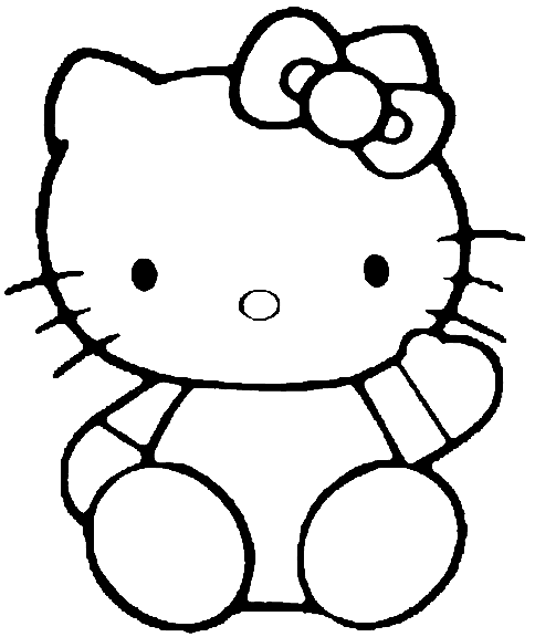 Hello kitty coloring pages team colors