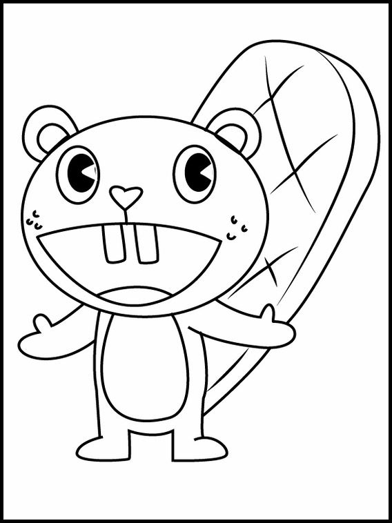 Happy tree friends printable images for colouring for kids happy tree friends coloring pages for kids coloring pages