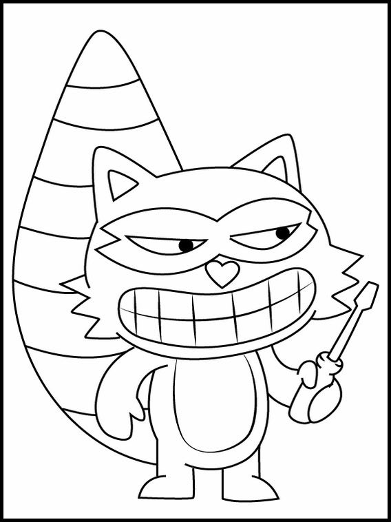 Printable coloring pages for kids happy tree friends happy tree friends coloring pages printable coloring book