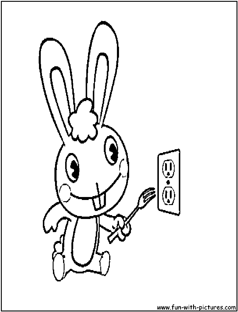 Cuddles happytreefriends coloring page