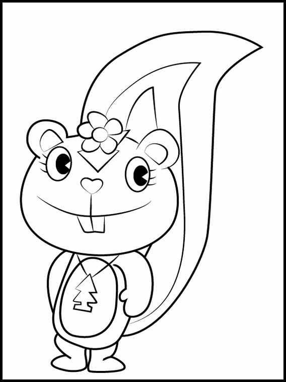 Coloring happy tree friends