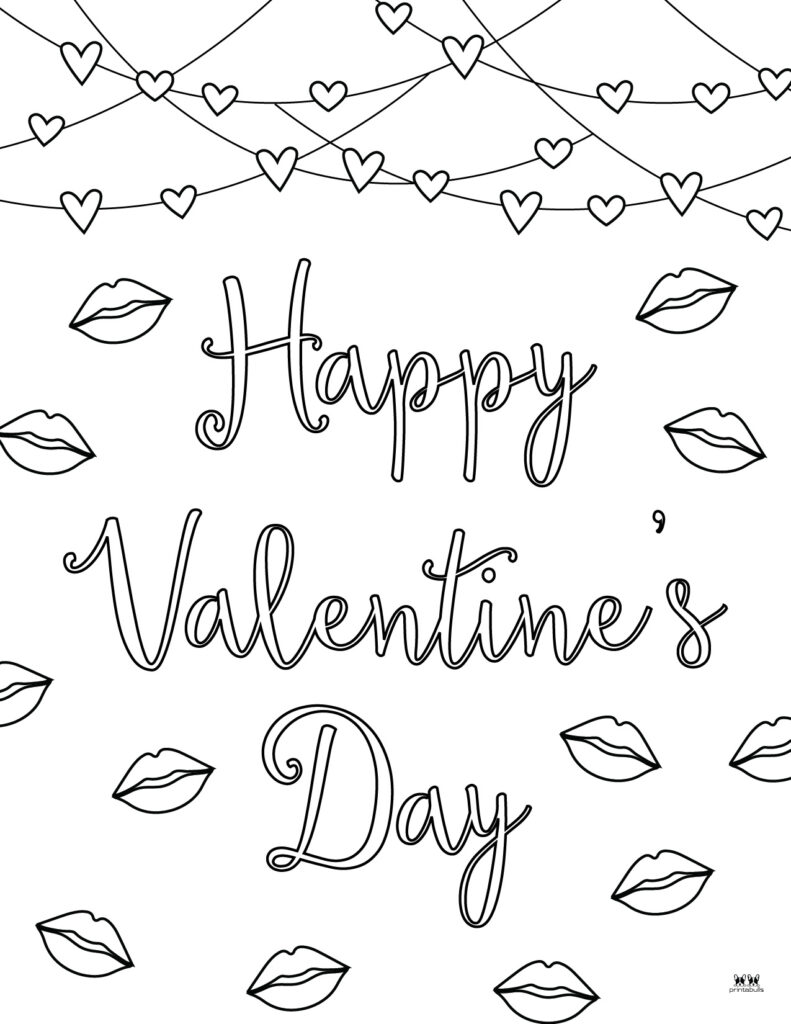 Valentines day coloring pages