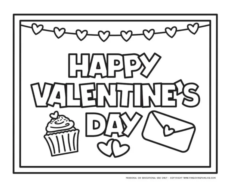 Free valentines coloring pages