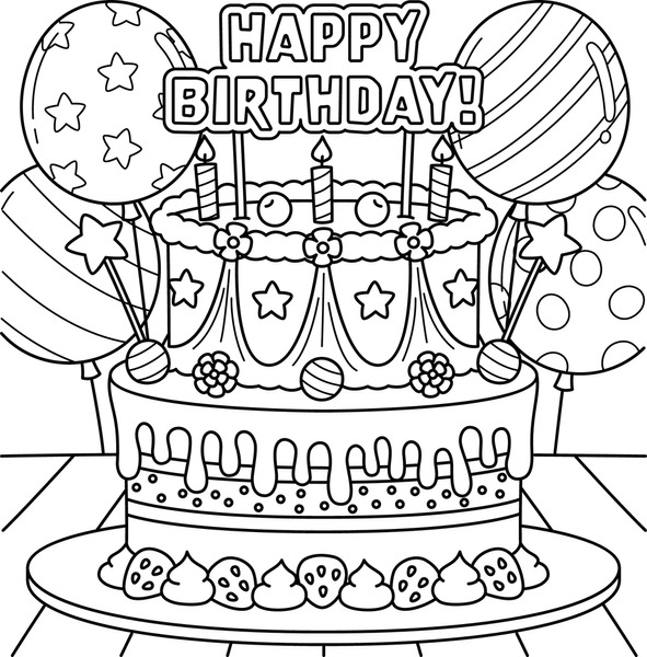 Thousand cake coloring pages royalty