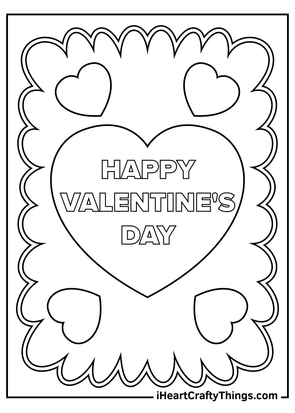 St valentines day coloring pages free printables