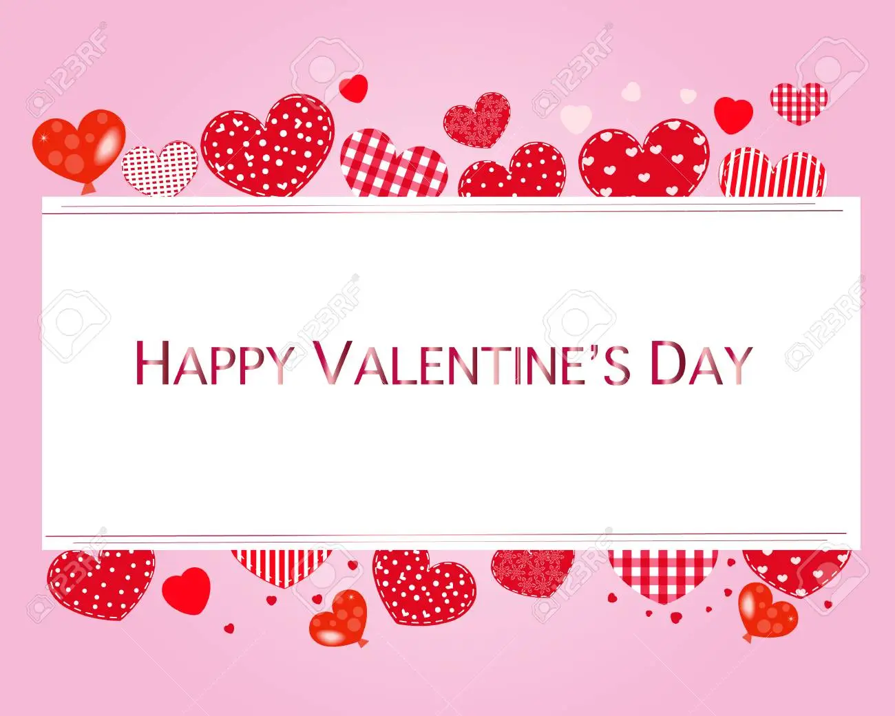 Happy valentines day wallpaper Royalty Free Vector Image