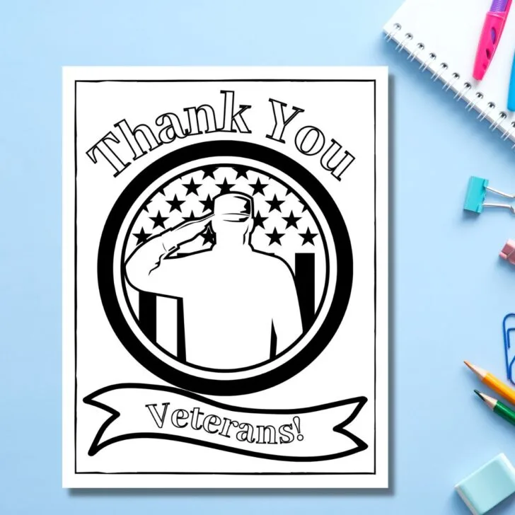 Veterans day coloring pages free printables