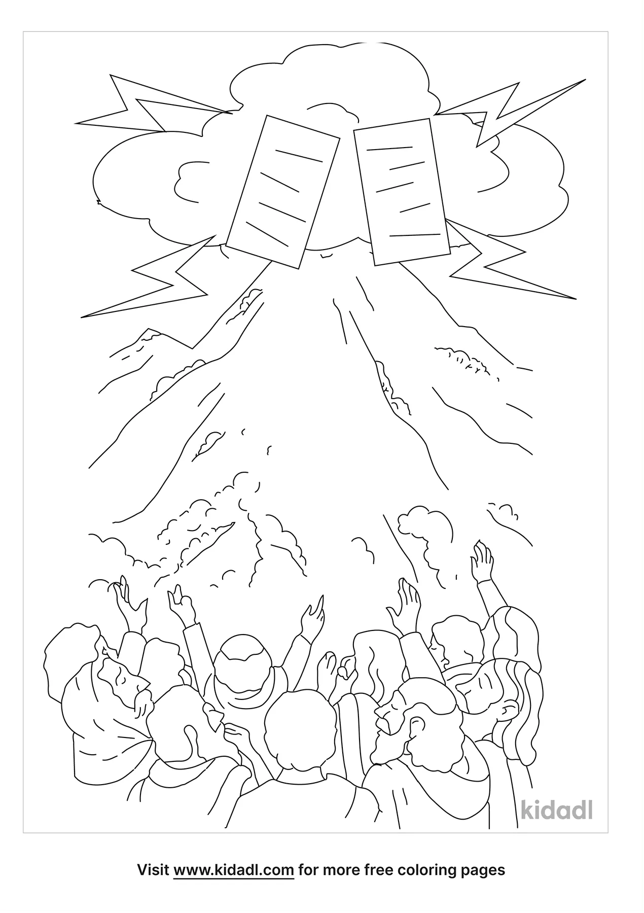 Free israelites camped agt mount sinai coloring page coloring page printables