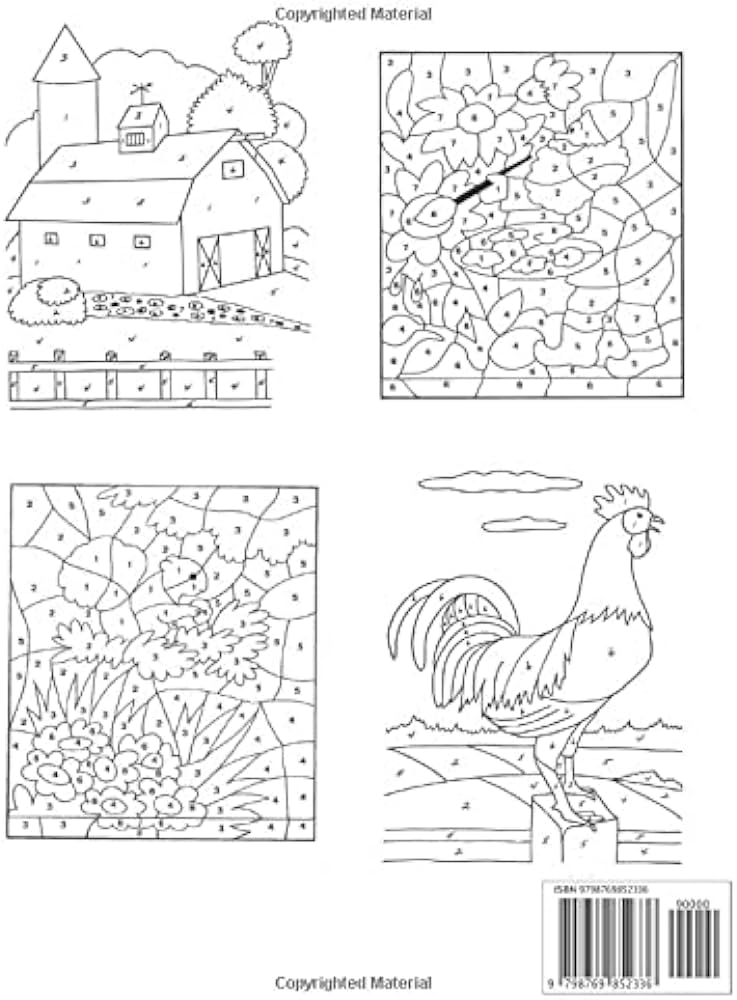 Color by number for adults color by number designs of animals flowers houses color by numbers easy medium hard designs stress relieving coloring by numbers book adult coloring