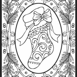 Hard christmas coloring pages printable for free download