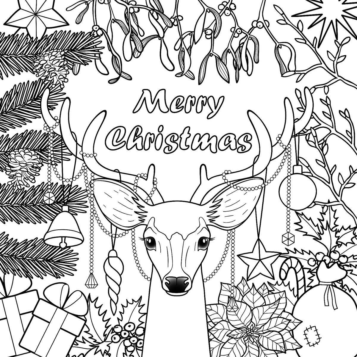 Christmas coloring pages for kids fun free printable holiday coloring pages printables mom