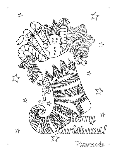 Free printable christmas coloring pages for adults