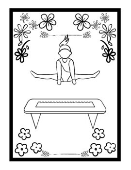 Happy gymnastics coloring pages for kids gymnastic coloring sheets pdf