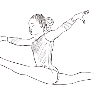 Gymnastics coloring pages printable for free download