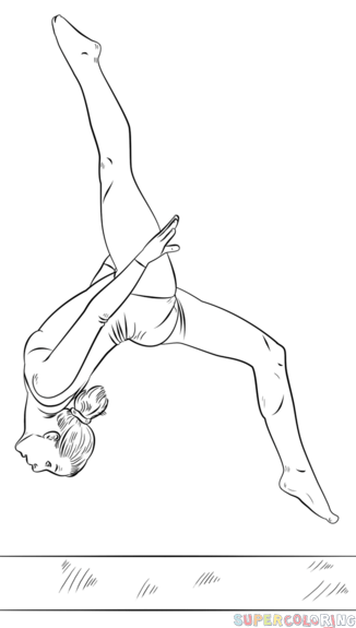 How to draw a gymnast on a beam step by step drawing tutorials for kids and beginners dancing drawings drawing tutorials for beginners drawing tutorial