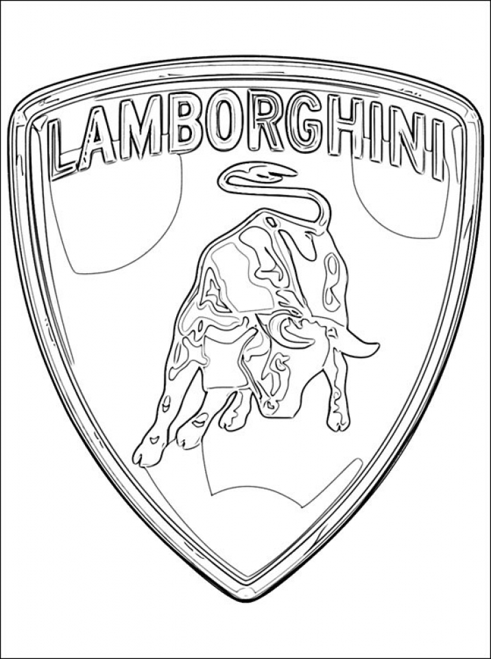 Free printable lamborghini coloring pages