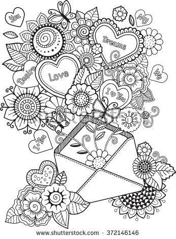 With love letter i love you coloringpage love coloring pages coloring pages coloring books