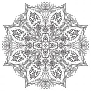 Difficult mandalas for adults