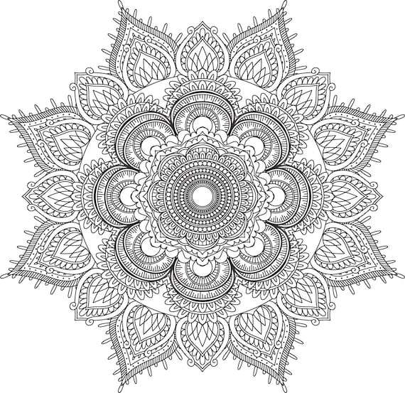 Mandala coloring pages adult coloring sheet printable coloring page grown up coloring printable art color anti