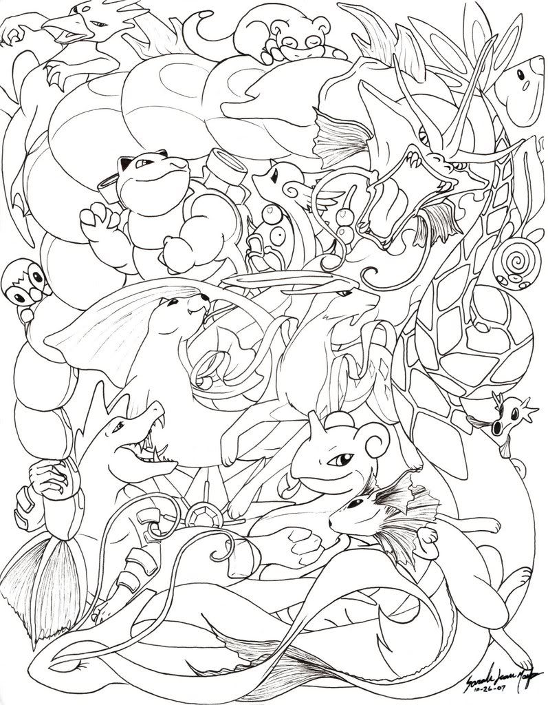 Hard pokemon coloring sheets