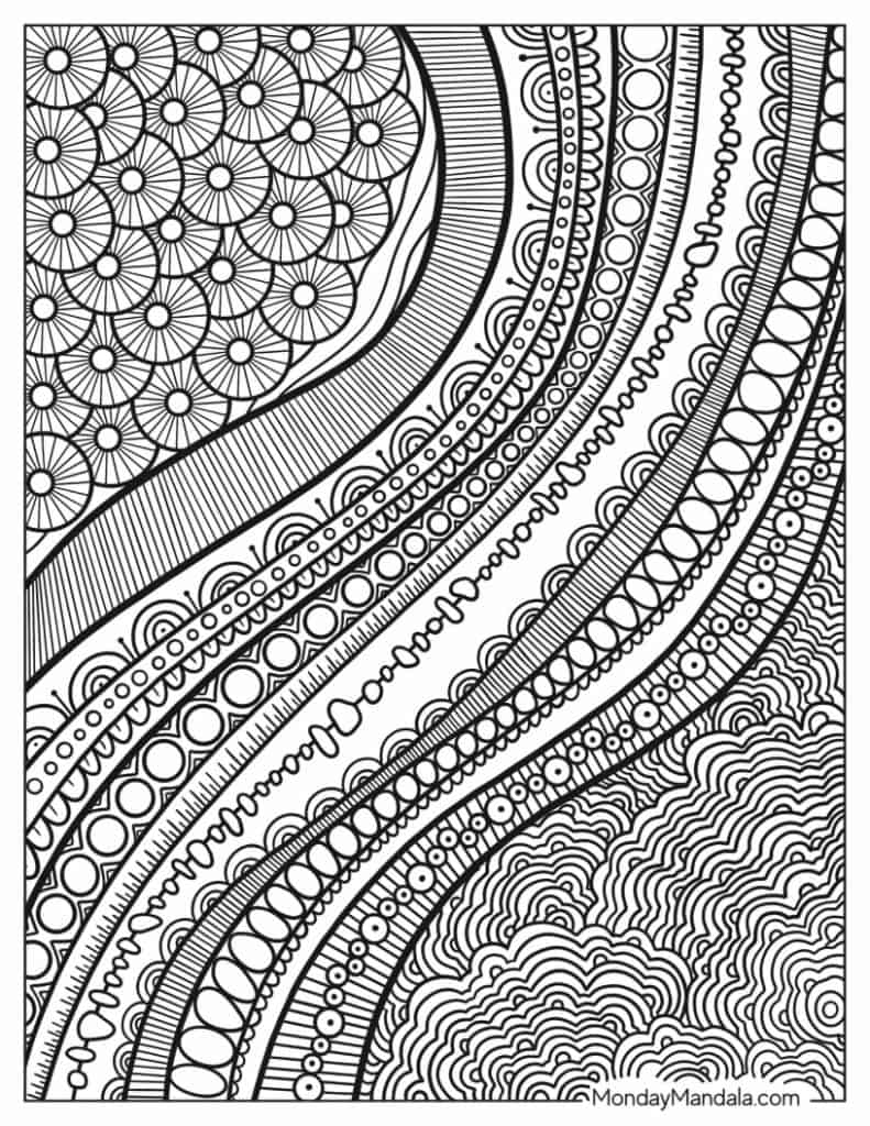 Zentangle coloring pages free pdf printables