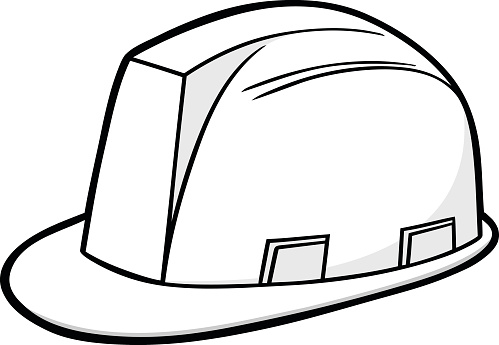 Construction hard hat illustration stock illustration