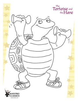 The tortoise and the hare coloring pages tpt