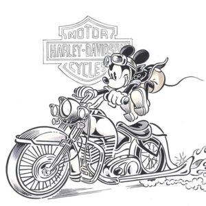 Harley davidson coloring pages printable for free download