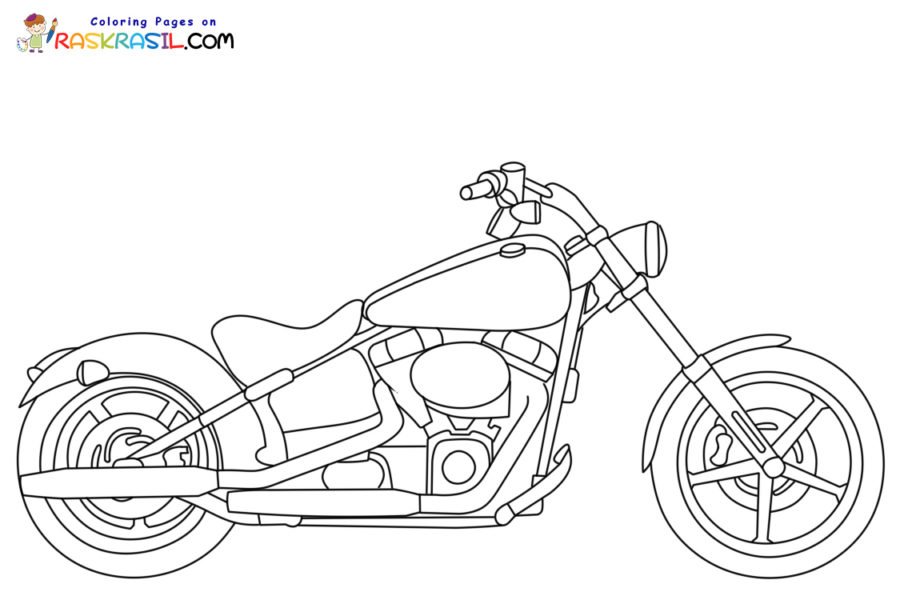 Harley davidson coloring pages printable for free download