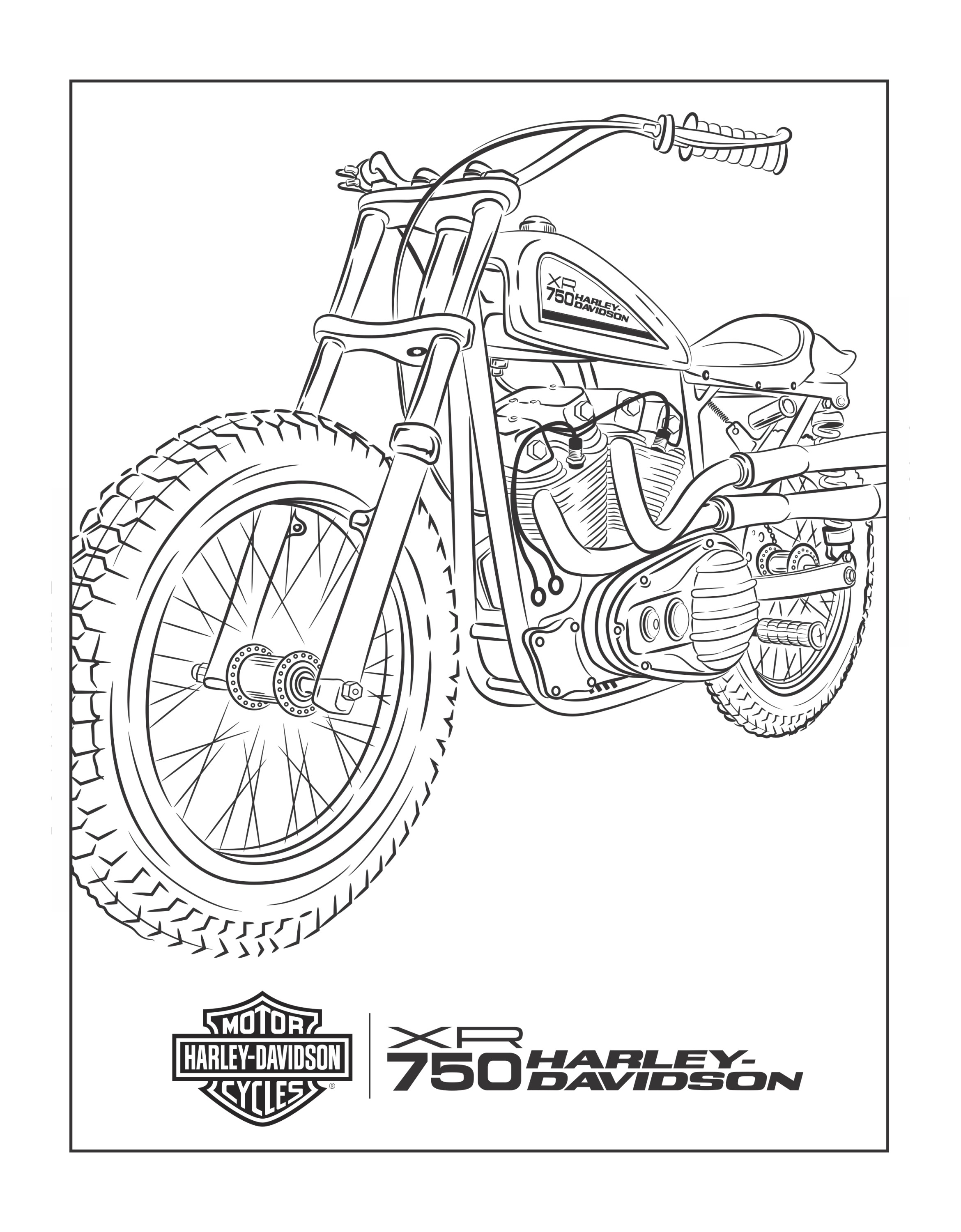 Harley coloring pages for kids h